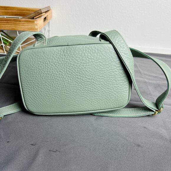 Coach Sonoma Leather Daypack Sea Blue Large Backpack 4911 - Picture 7 of 12